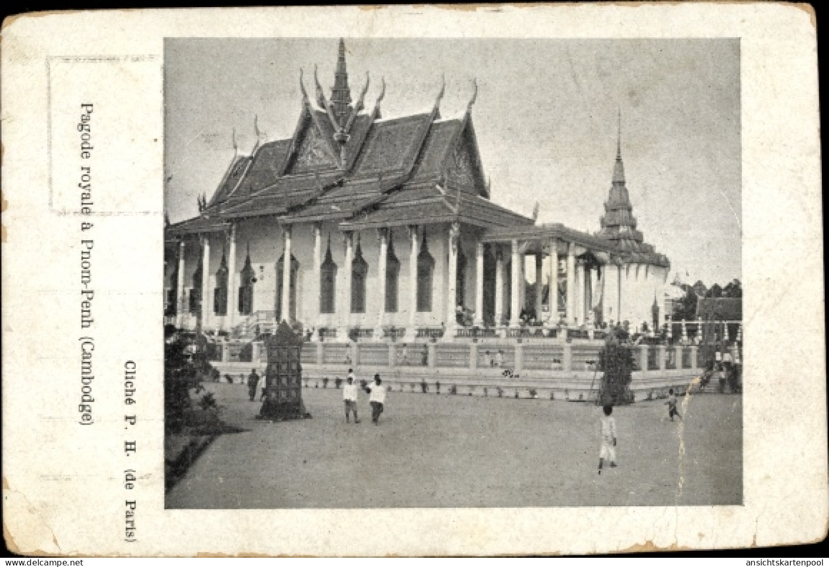 CPA Phnom Penh Kambodscha, Pagode royale