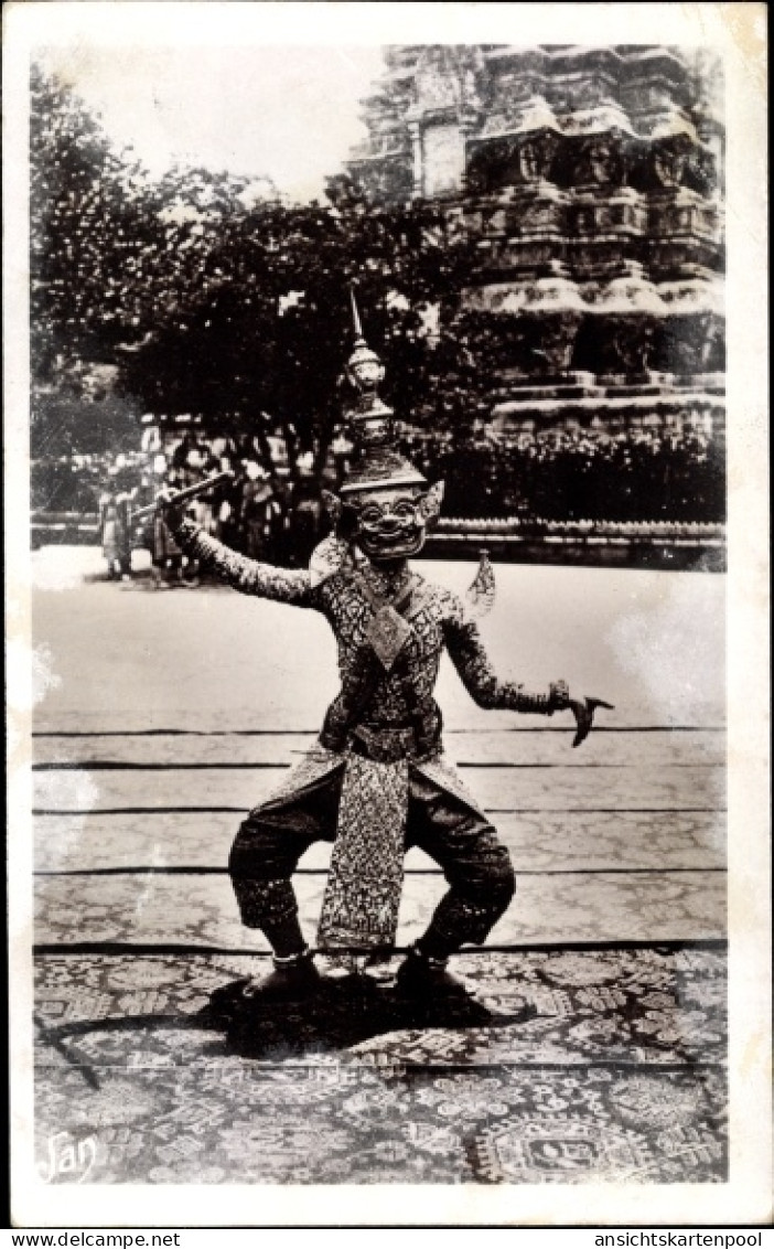 CPA Phnom Penh Kambodscha, Type de Danseuses du Palais du Roi
