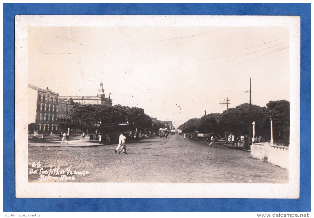CPA photo - BELEM , Para - Av. Castilhos França - Juillet 1955 - Brasil Brésil