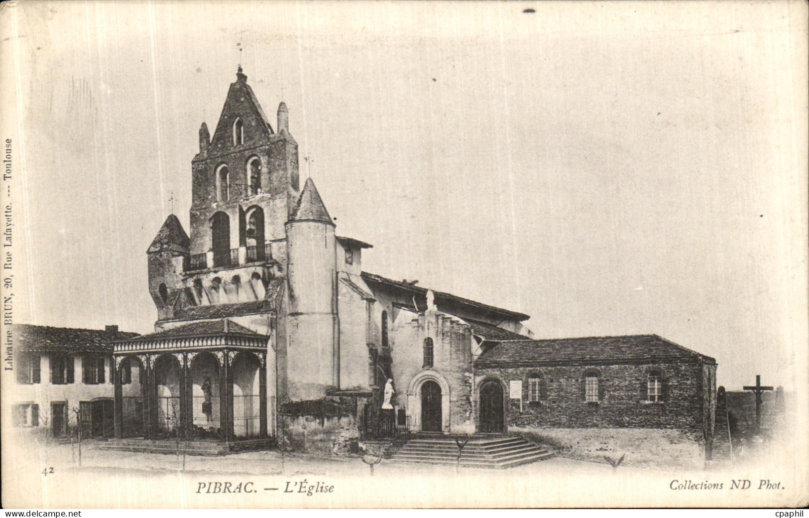 CPA Pibrac L Eglise