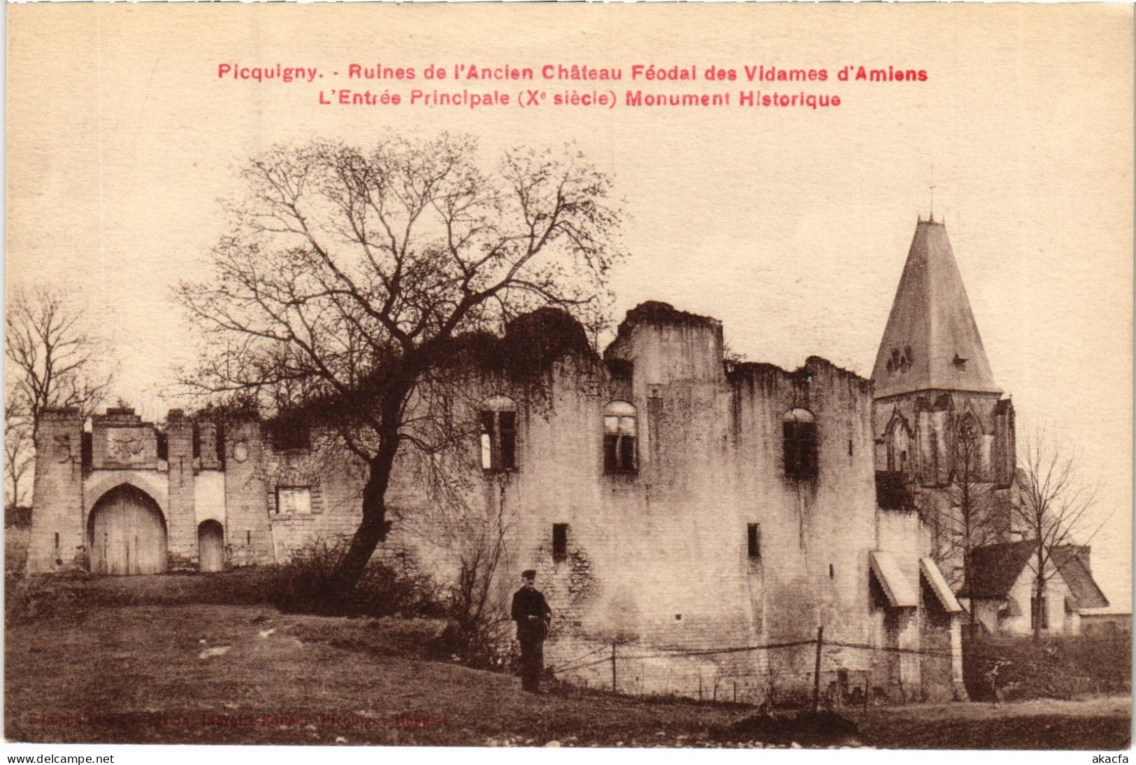 CPA Picquigny Chateau des Vidames d'amiens (1498177)