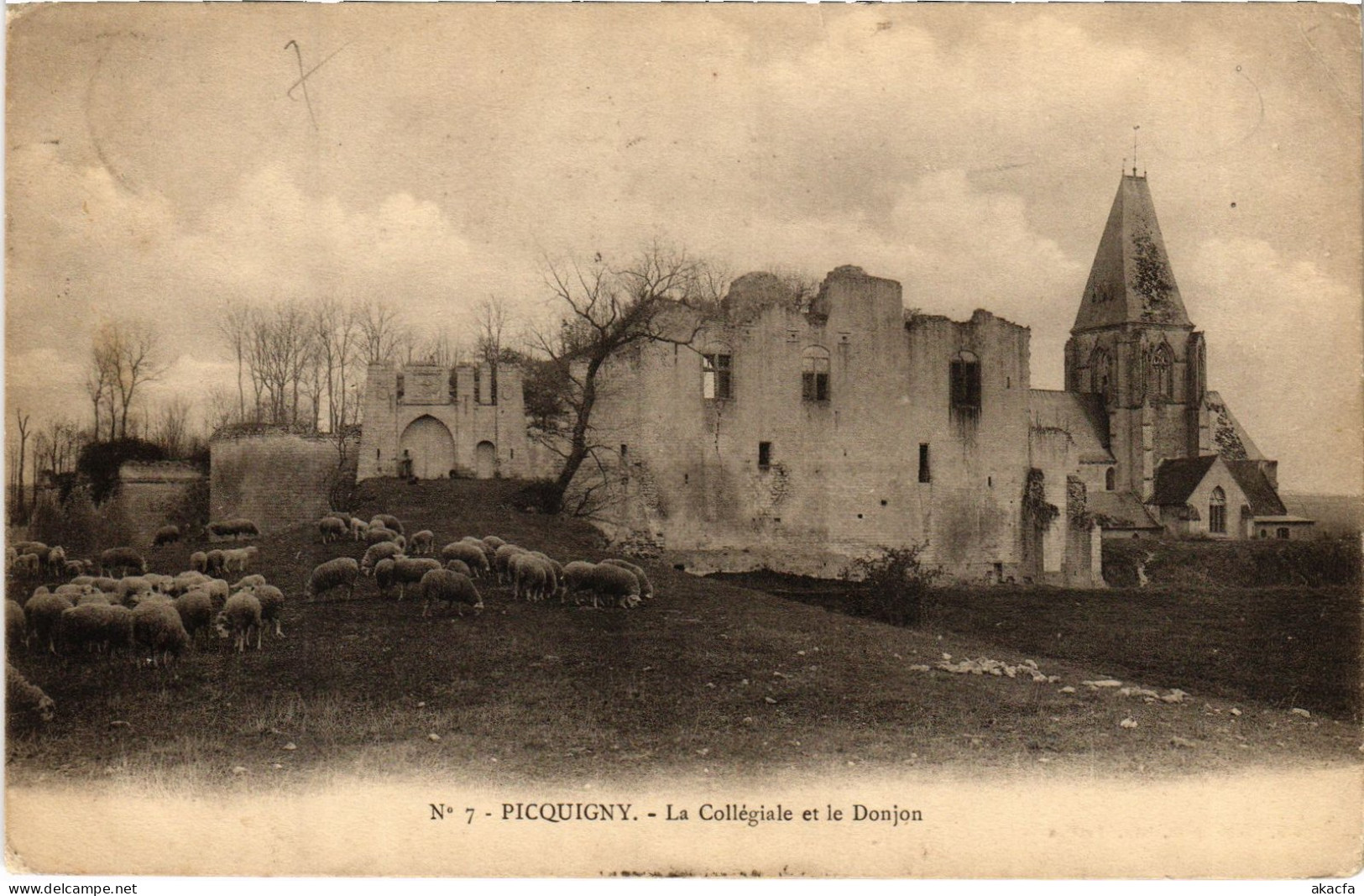 CPA Picquigny la Collegiale et le Donjon (1498166)