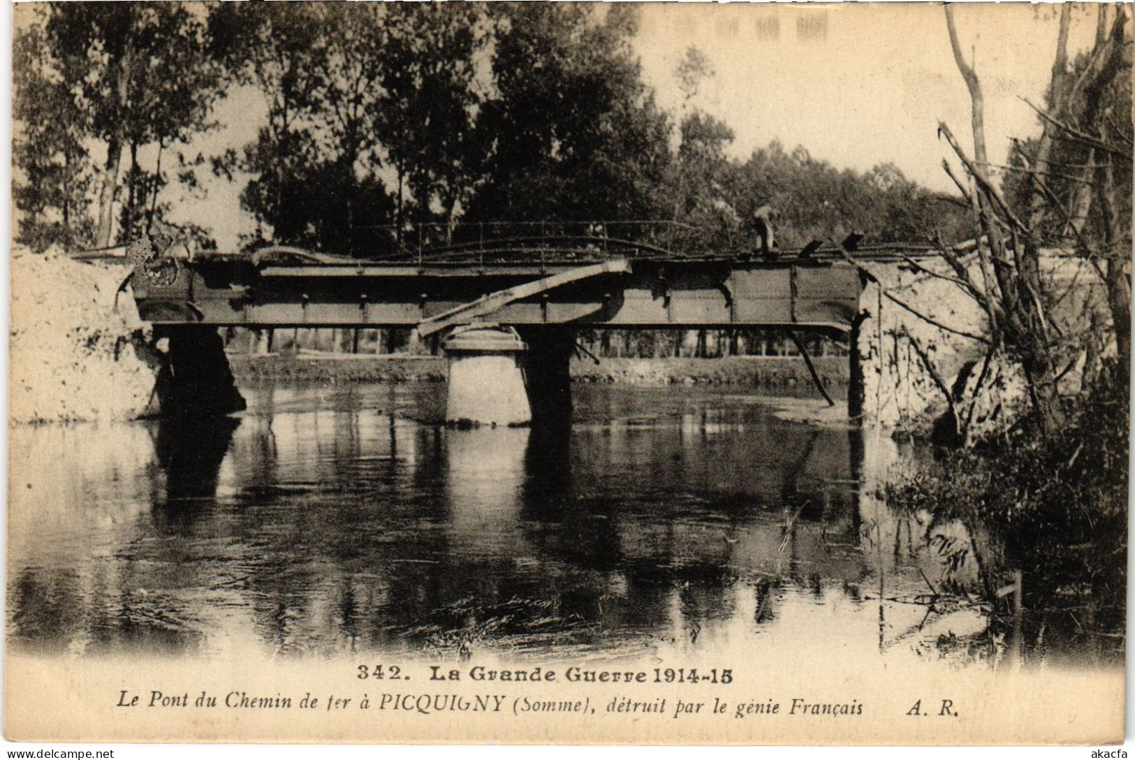 CPA Picquigny Pont du chemin de fer (1498167)