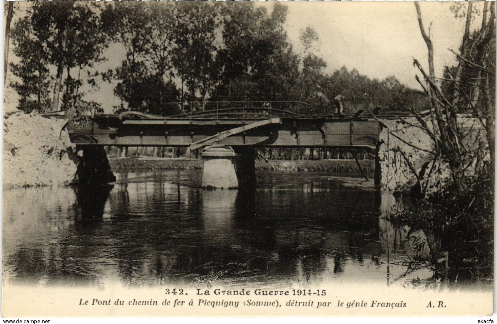 CPA Picquigny Pont du chemin de fer (1498184)