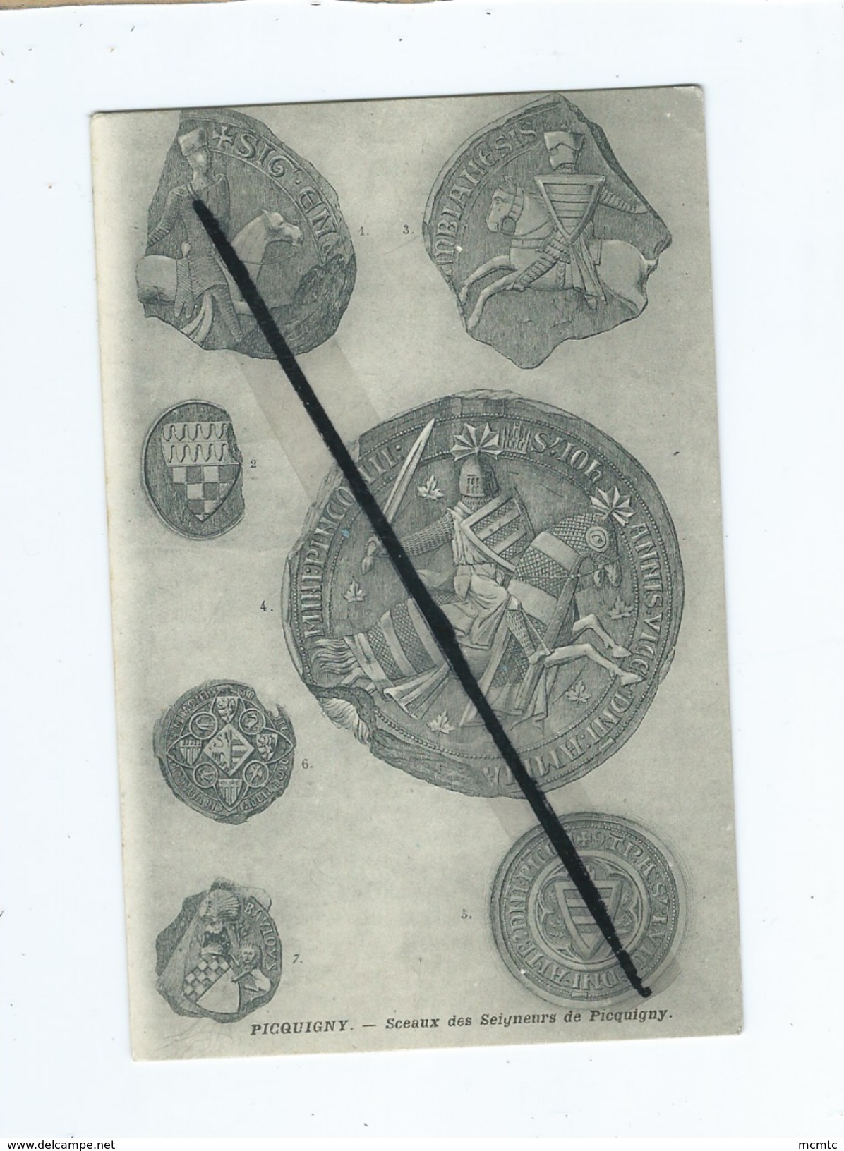 CPA  -  Picquigny  -  Sceaux des Seigneurs de Picquigny