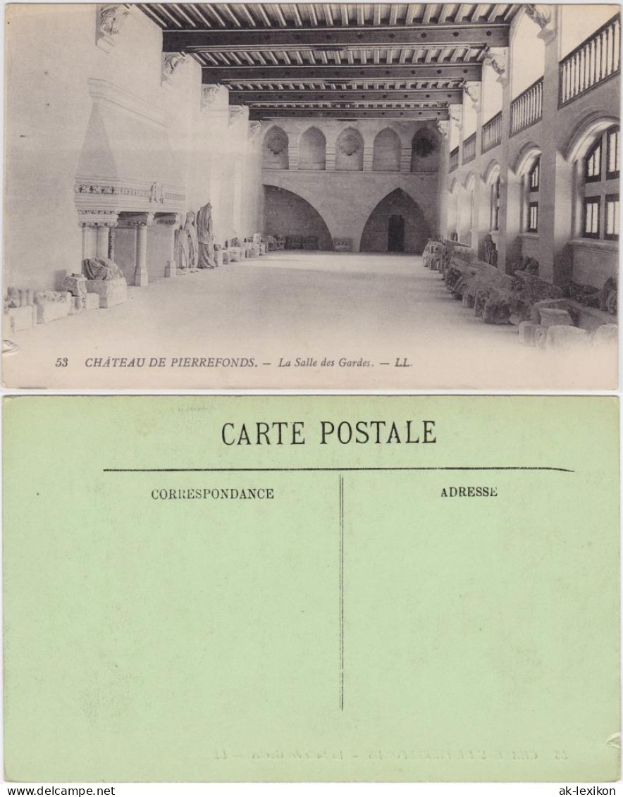 CPA Pierrefonds Chateau de Pierrefonds - La Salle des Gardes 1913