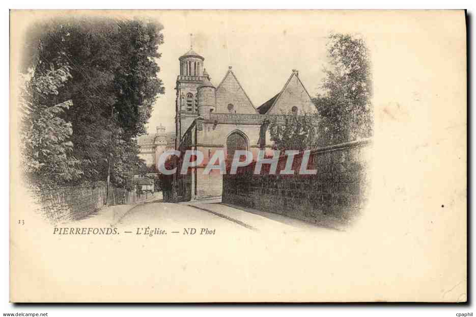 CPA Pierrefonds L Eglise
