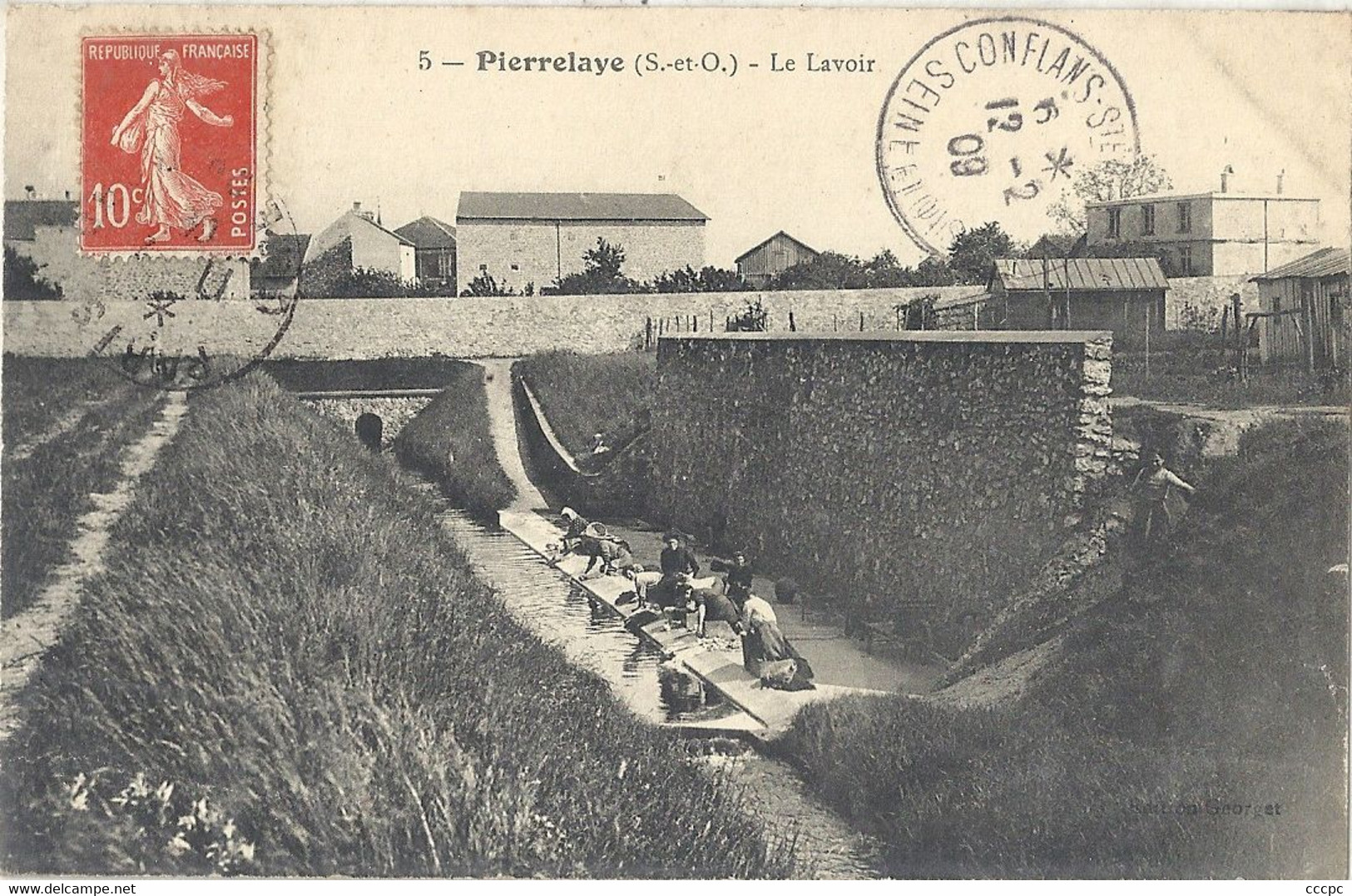 CPA Pierrelaye Le Lavoir