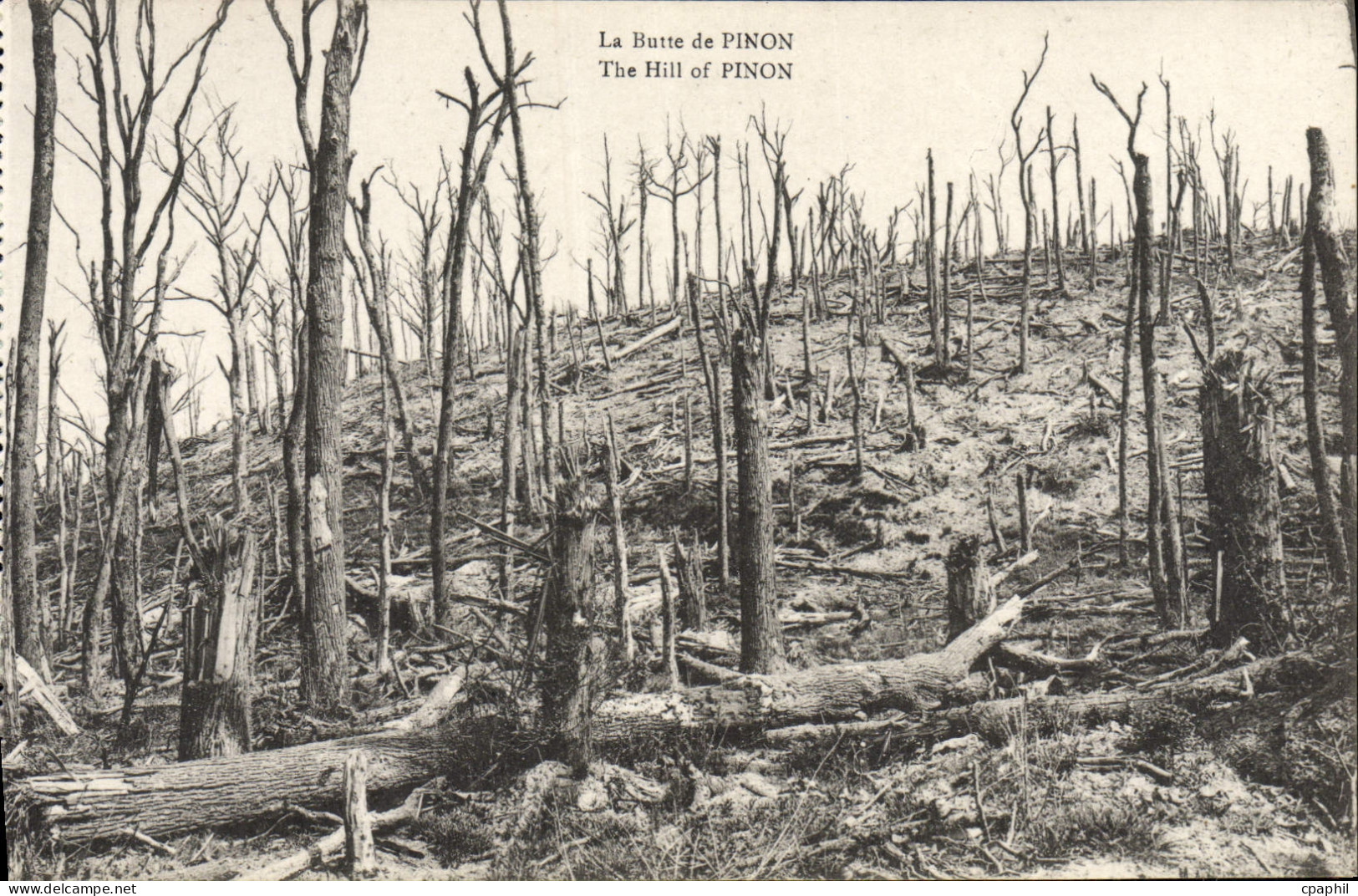 CPA Pinon La butte Militaria