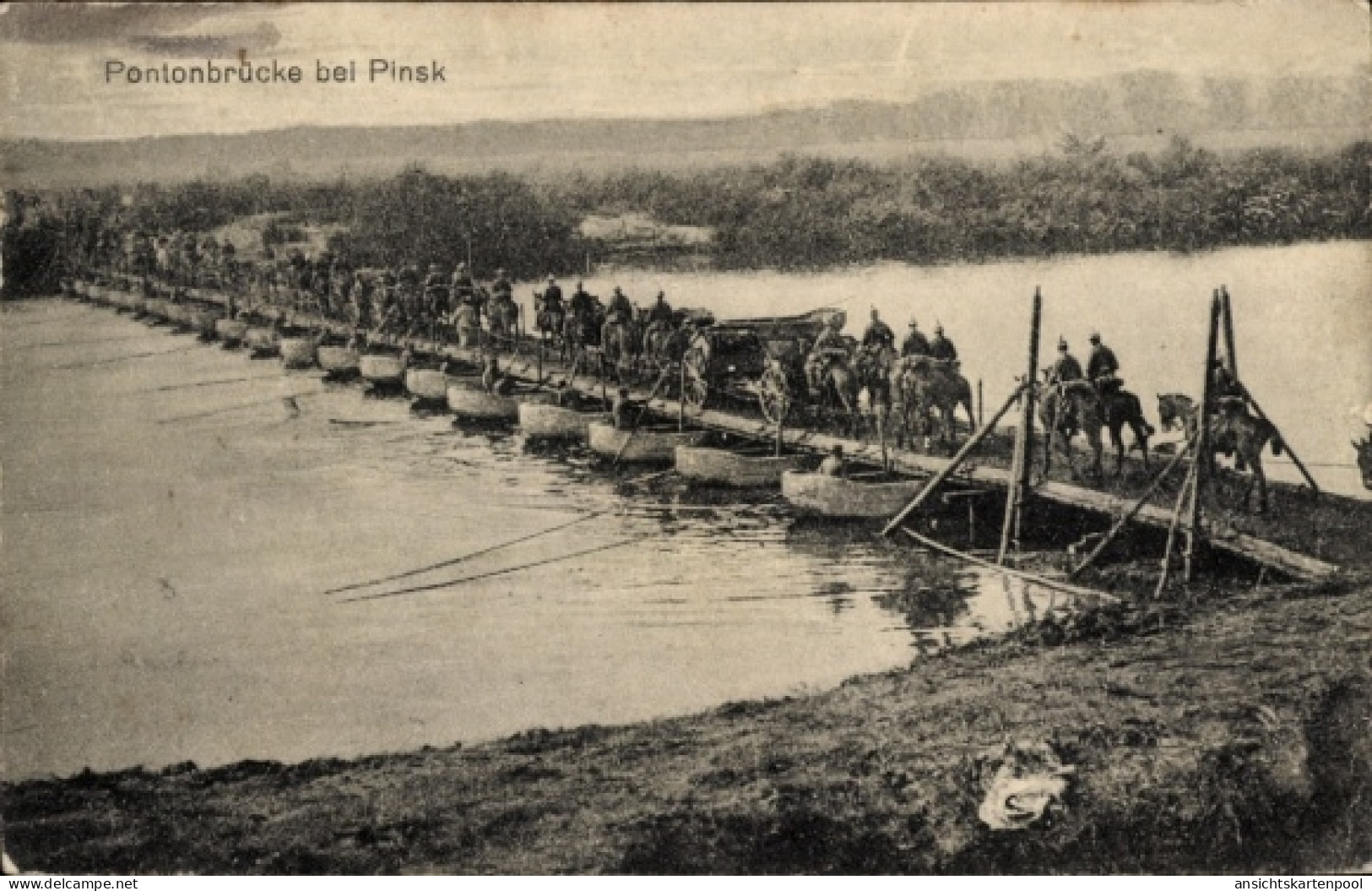 CPA Pinsk Weißrussland, Pontonbrücke