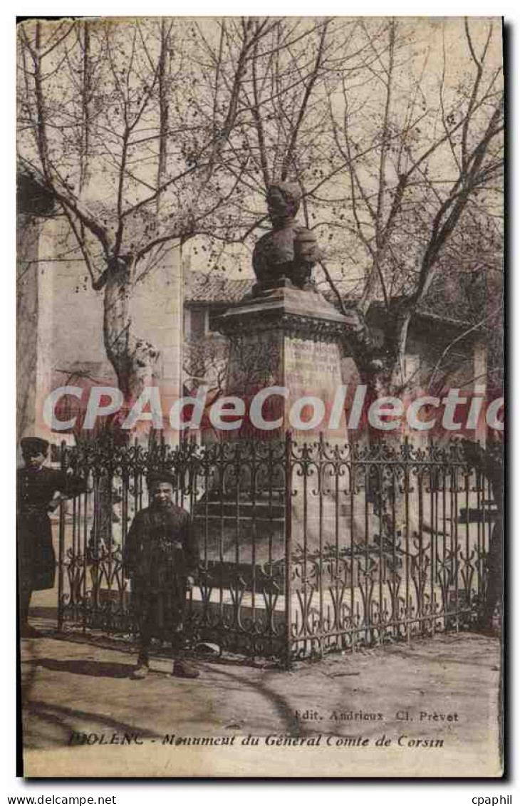 CPA Piolenc Monument Du General Comte De Corsin