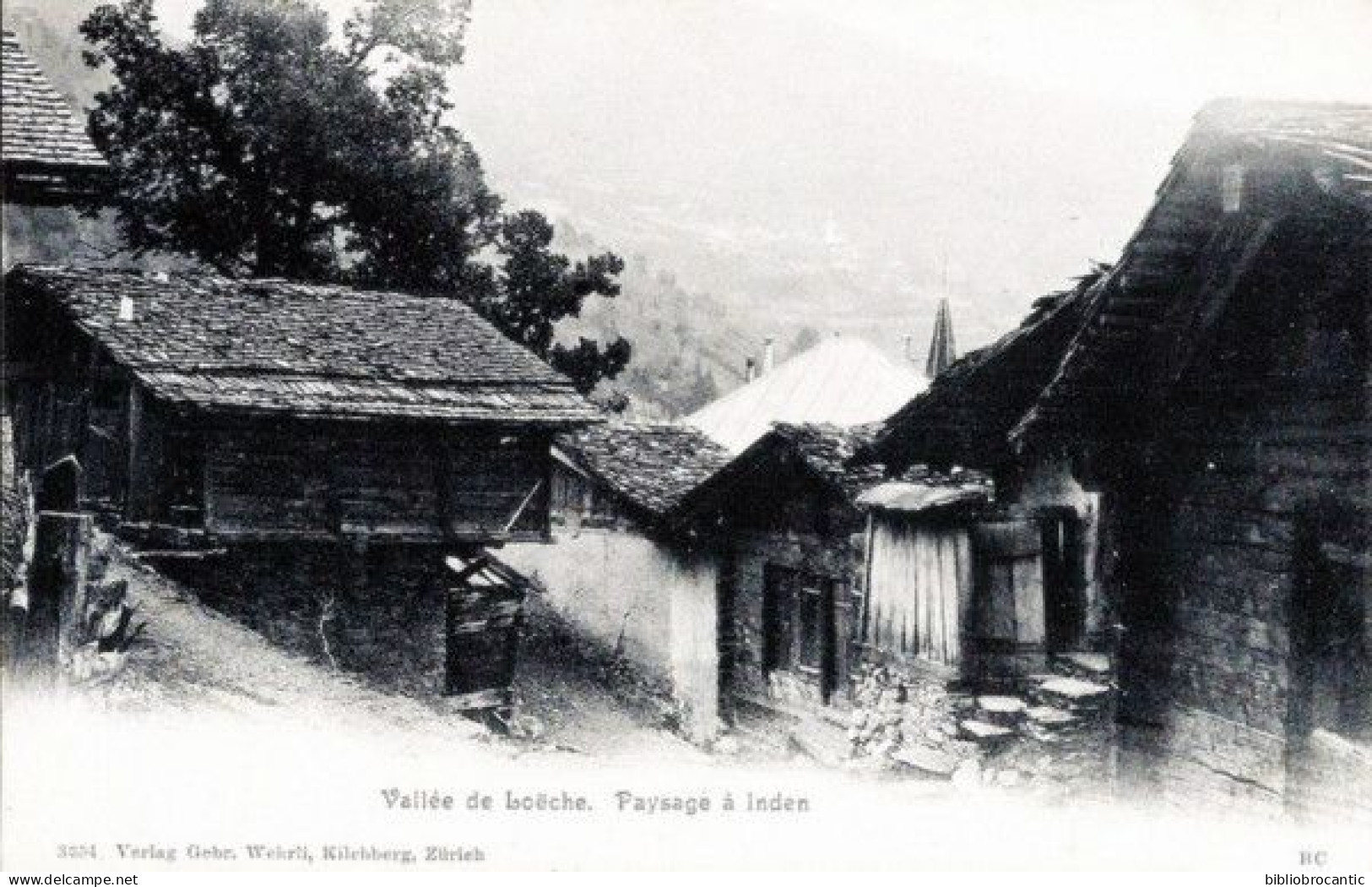 CPA PIONNIERE / SUISSE -VALAIS < VALLEE DE LOECHE - PAYSAGE A INDEN