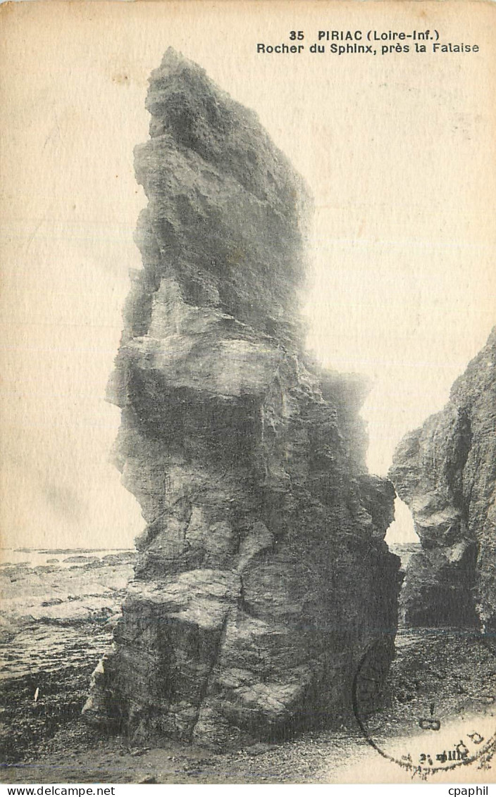 CPA Piriac sur Mer (Loire Inf) Rochers du Sphinx pres la Falaise