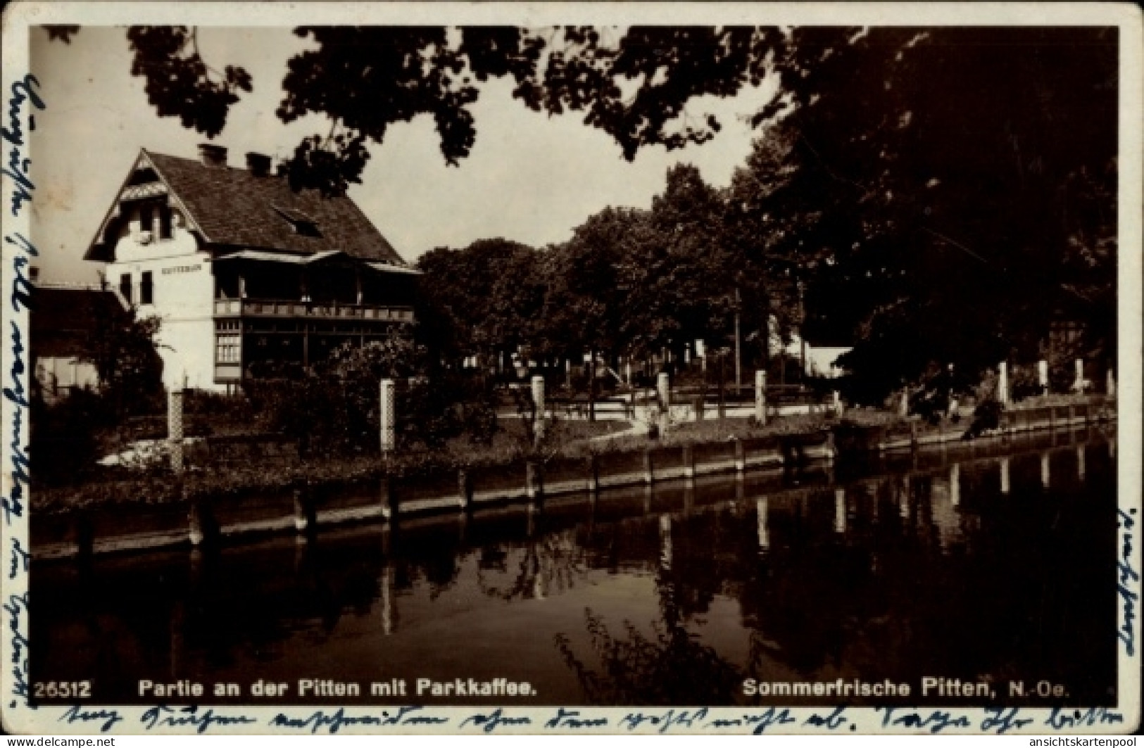 CPA Pitten Niederösterreich, Parkkaffee an der Pitten