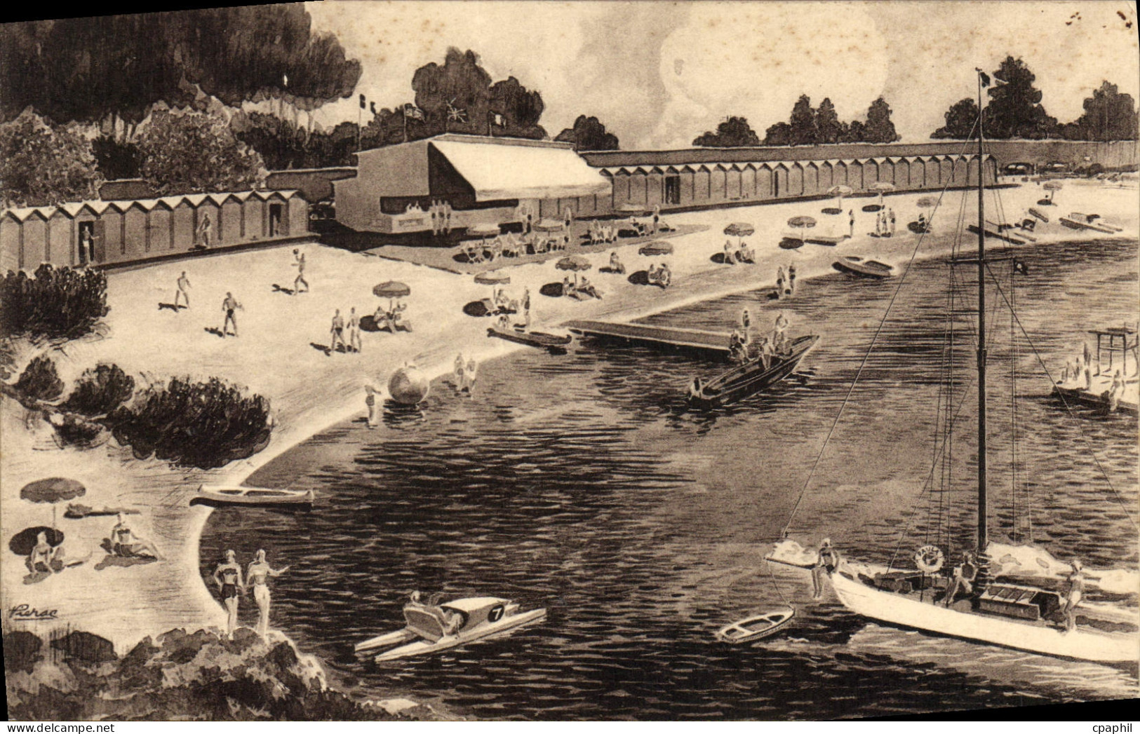 CPA Plage de la Garoupe Cap d'Antibes