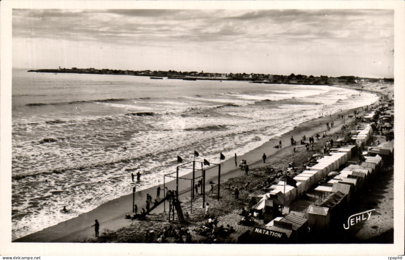 CPA Plage De Saint Gilles Sur Vie Au Soleil Couchant