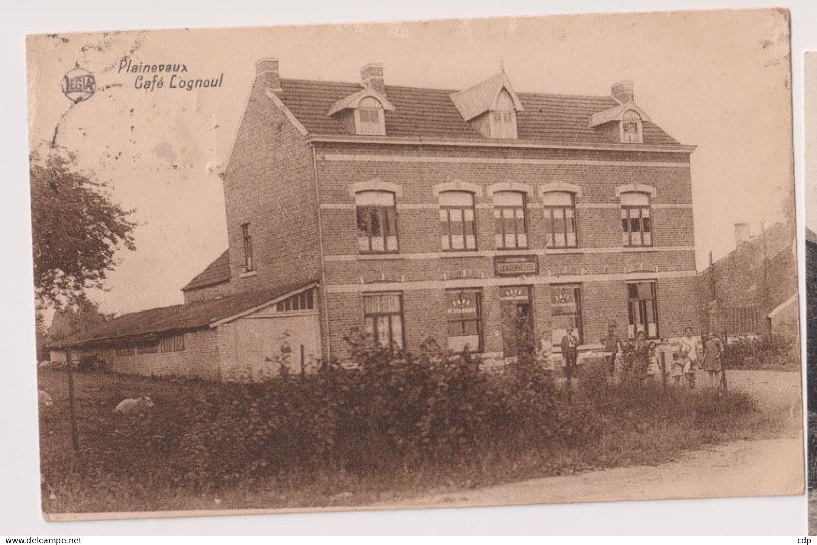 CPA PLAINEVAUX   CAFE   1931