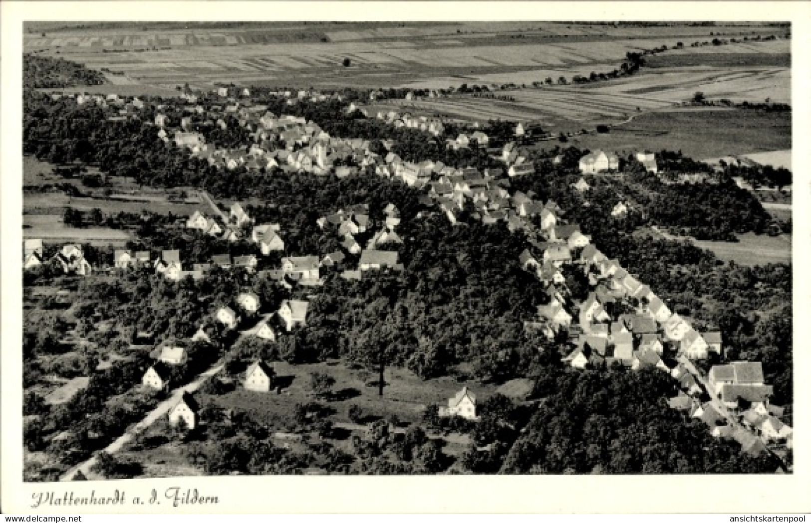 CPA Plattenhardt Filderstadt in Bade Württemberg, Fliegeraufnahme