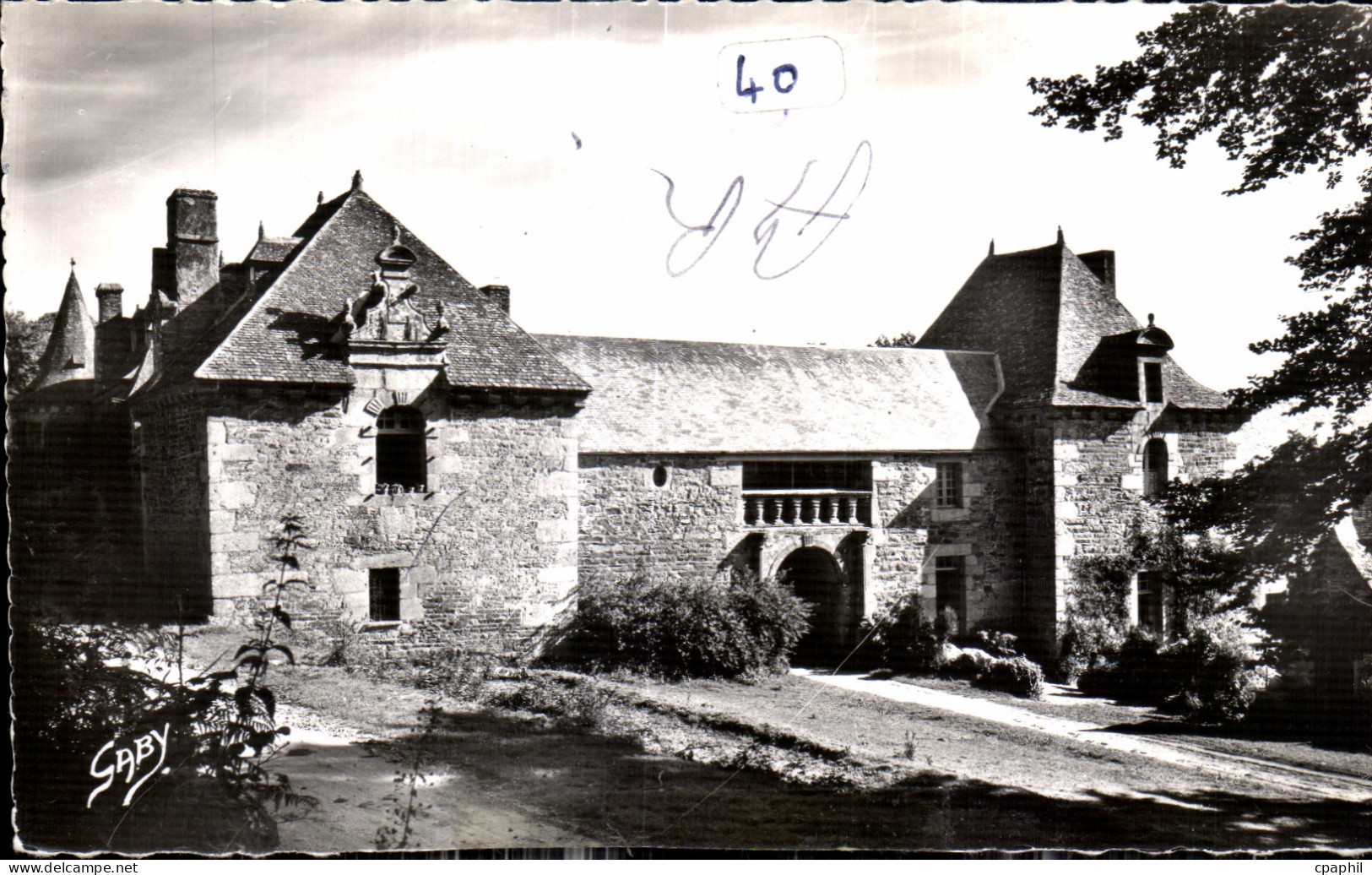 CPA Plestin Les Greves Chateau de Leslac h