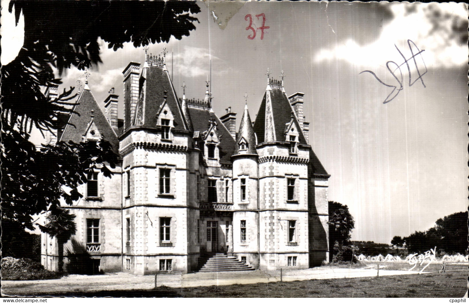 CPA Plestin Les Greves Le Chateau Coat Carric