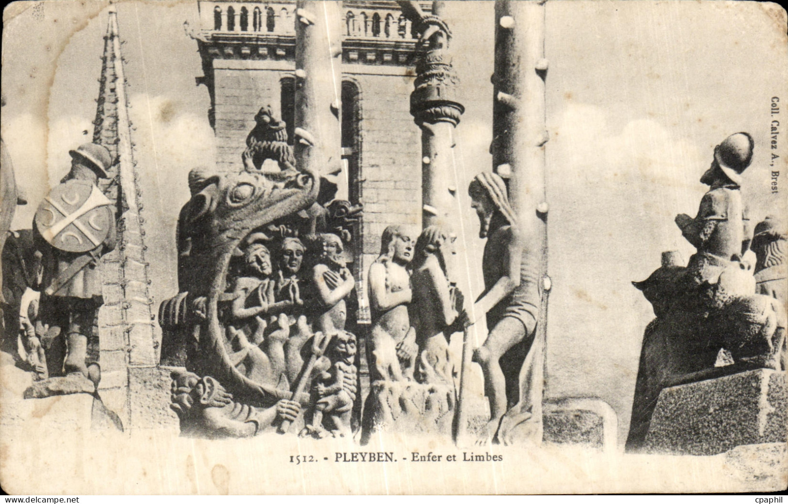 CPA Pleyben Enfer et Limbes