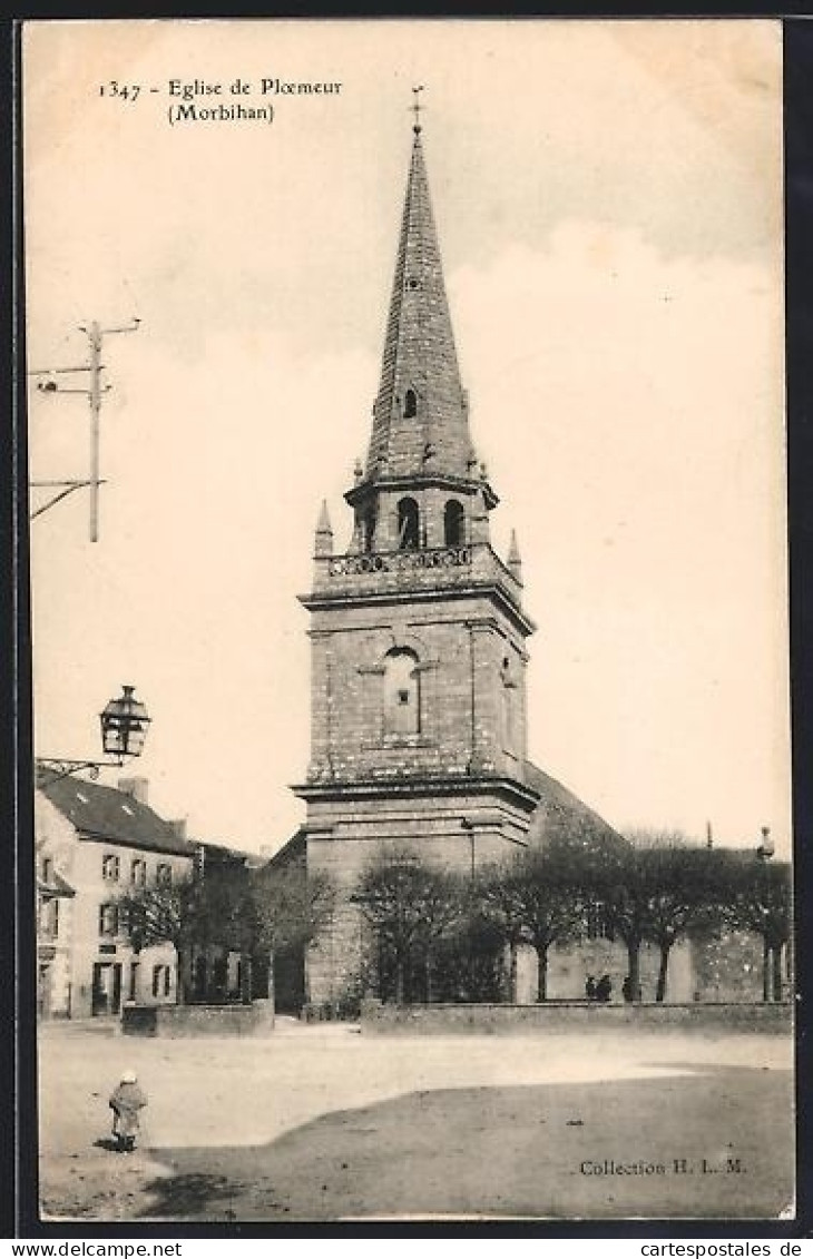 CPA Ploemeur /Morbihan, Église de Ploemeur