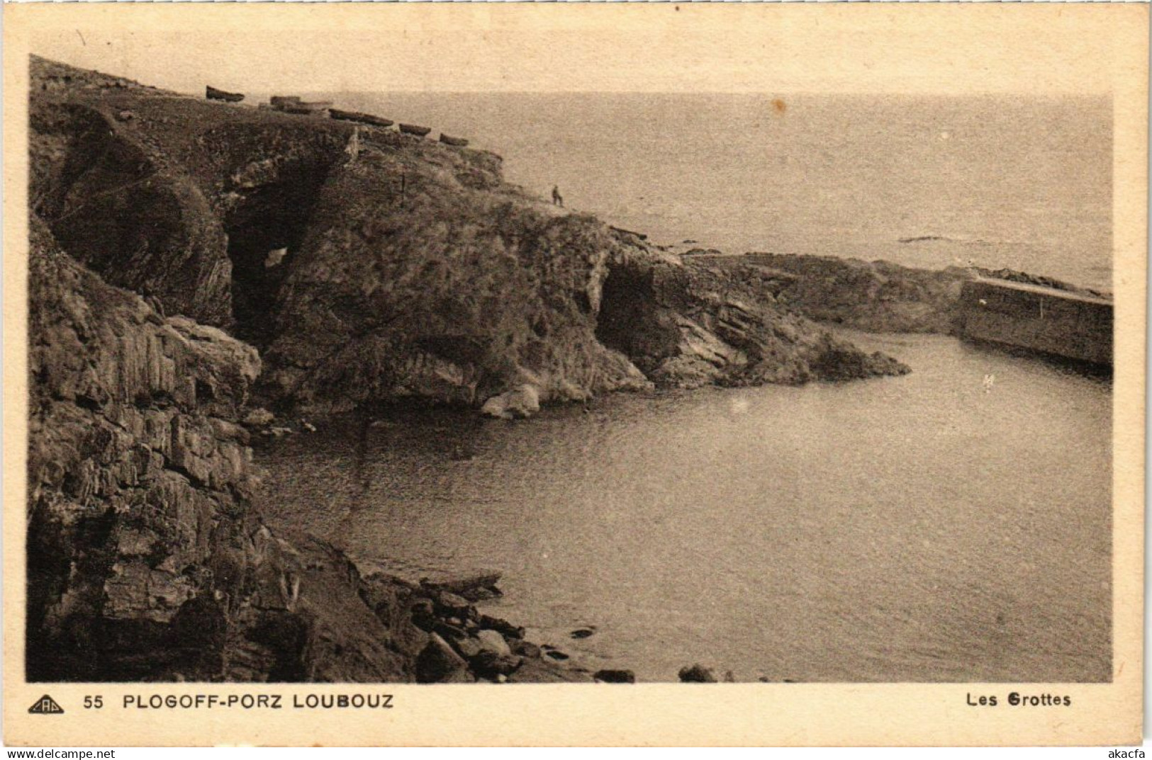 CPA Plogoff-Porz Loubouz - Les Grottes (1033660)