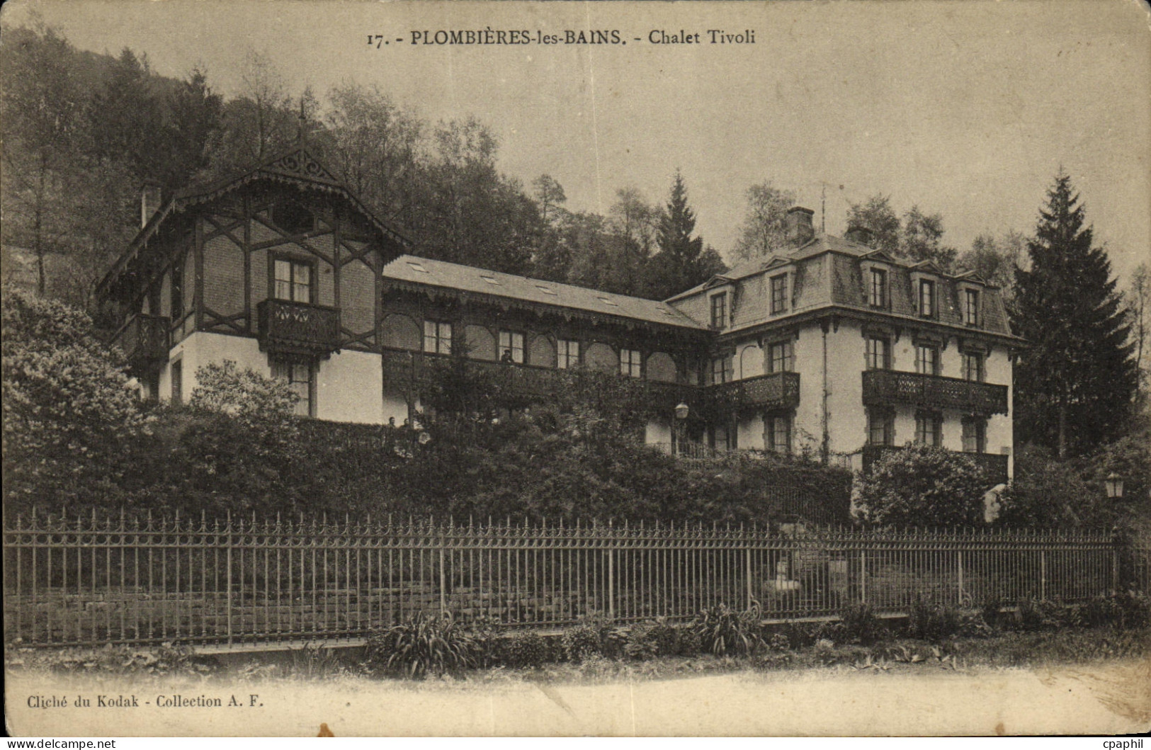CPA Plombieres Les Bains Chalet Tivoli