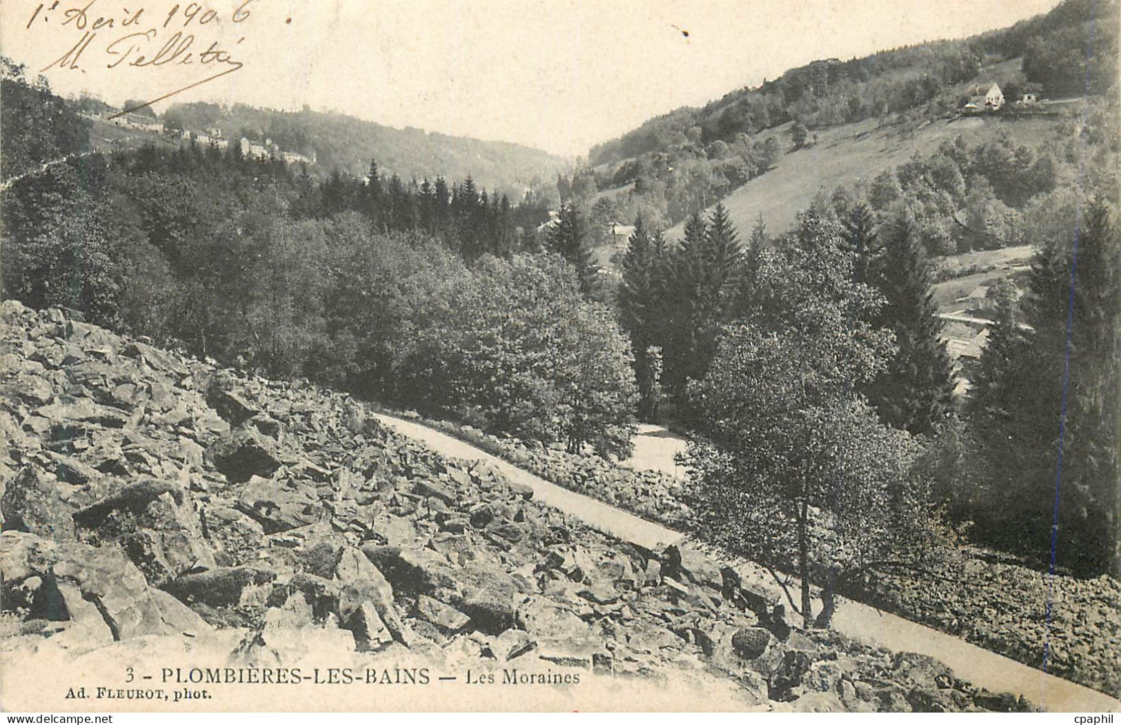 CPA Plombieres les bains les moraines