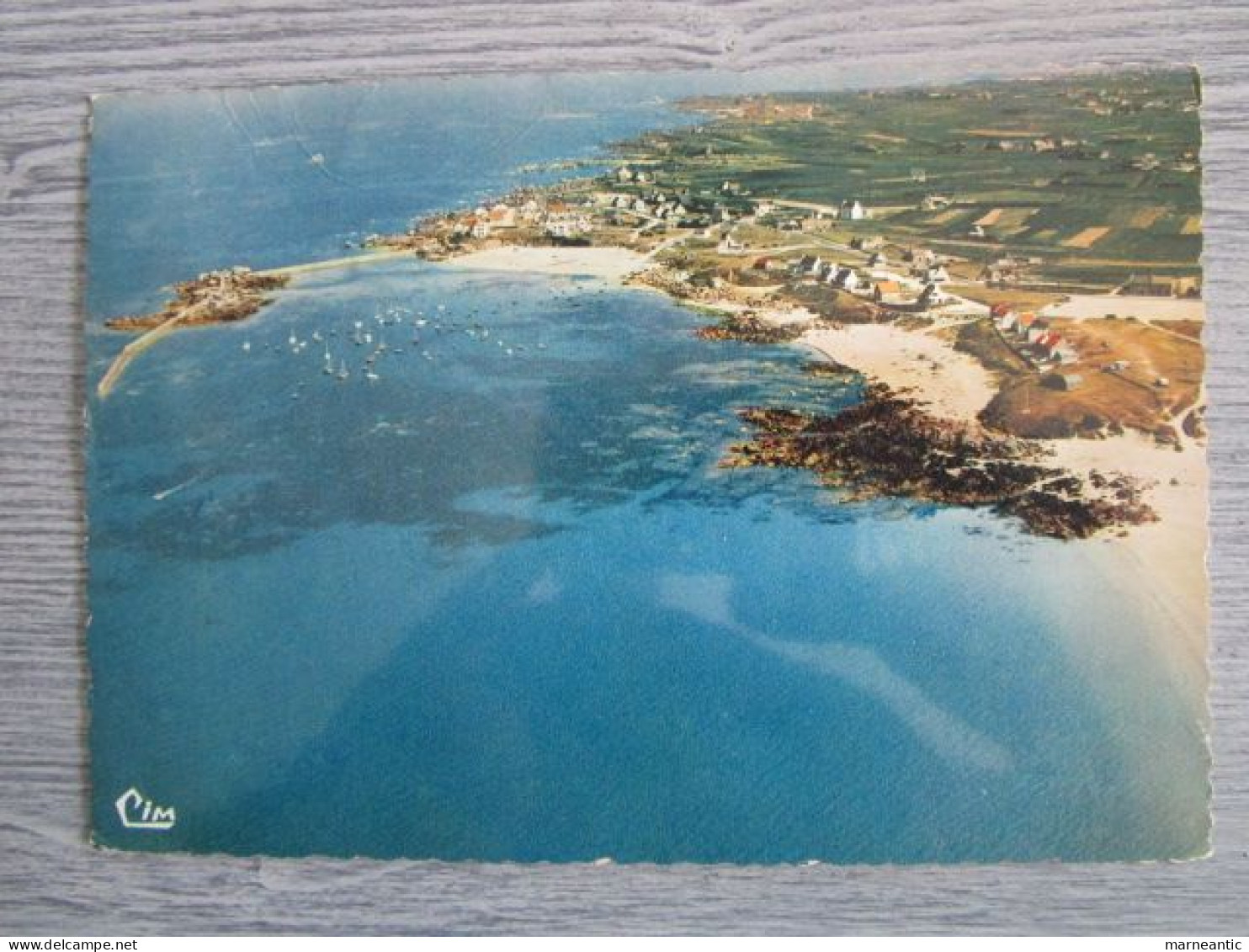 Cpa Plouescat (29) vue aérienne-Pors-Guen