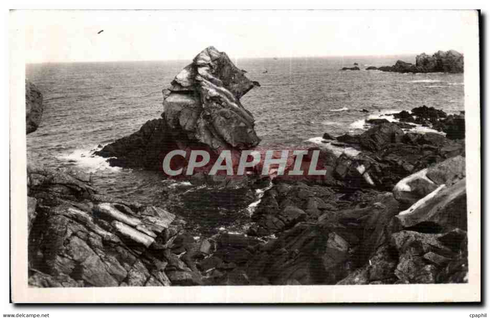 CPA Plougasnou Primel Le Rocher de l Empereur