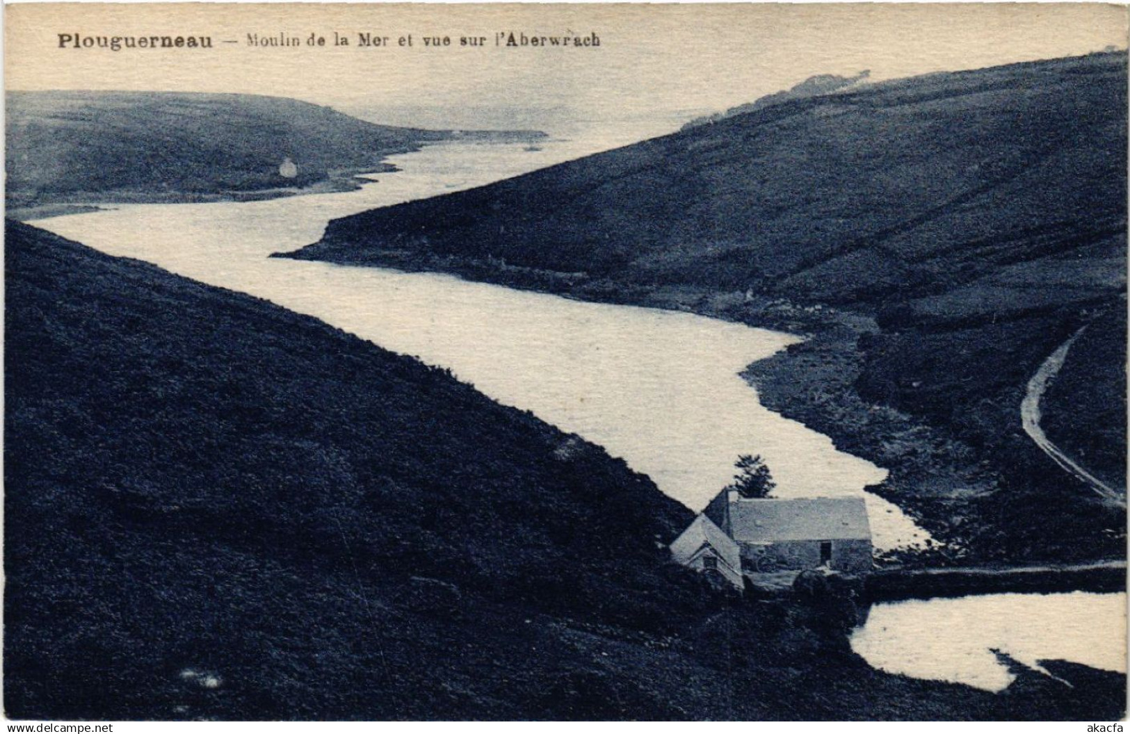 CPA PLOUGUERNEAU - Moulin de la Mer et vue sur l'ABERWRACH (457803)