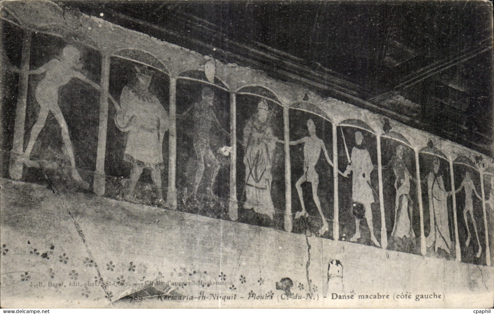 CPA Plouha Kermaria Ni quit Plouha Danse Macabre