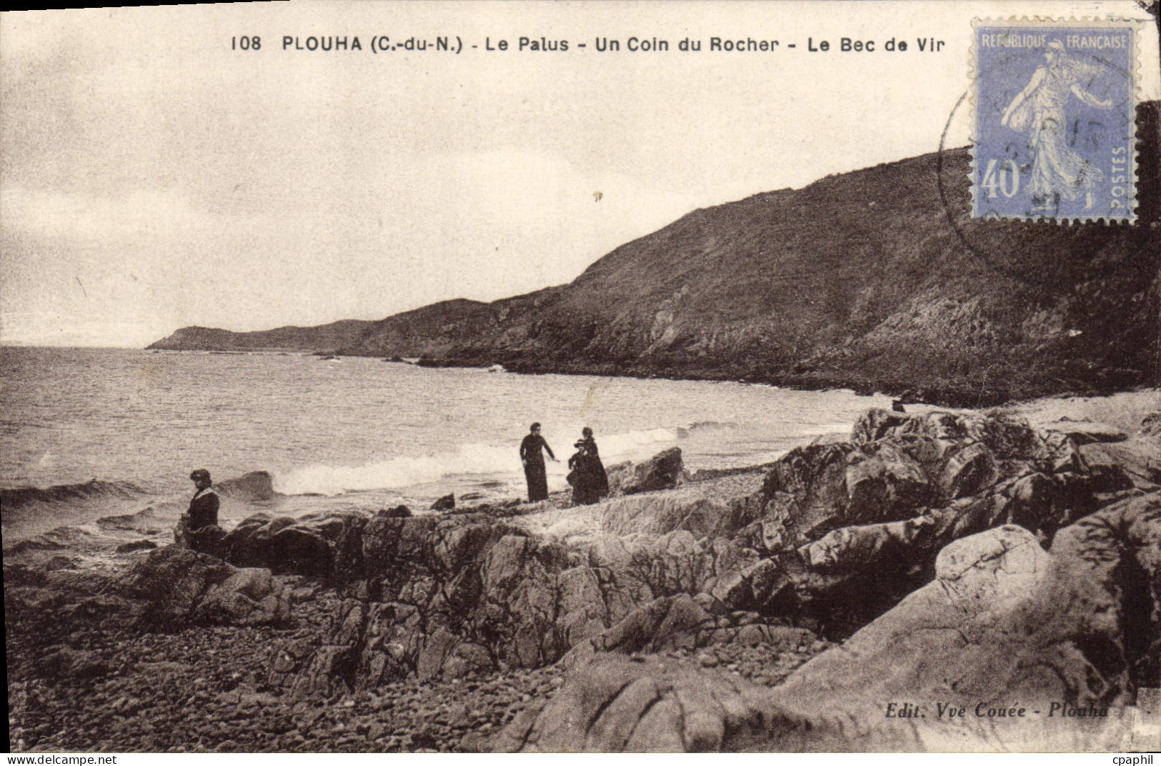 CPA PLOUHA le Palus