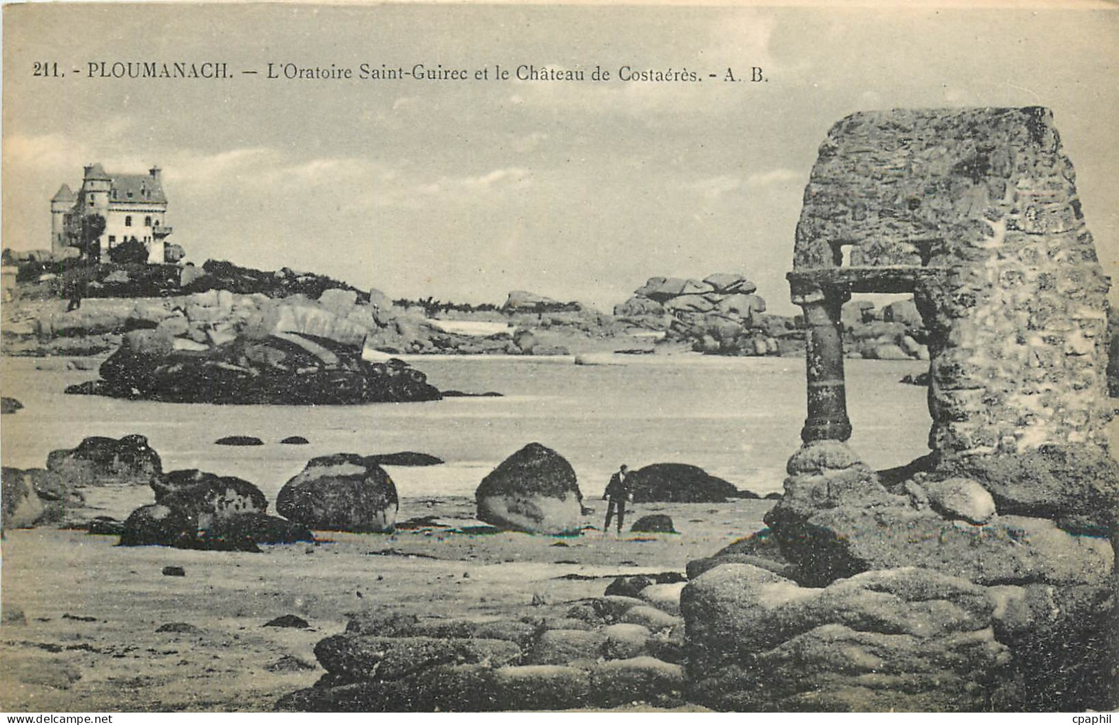 CPA PLOUMANAC'H-Les Rochers