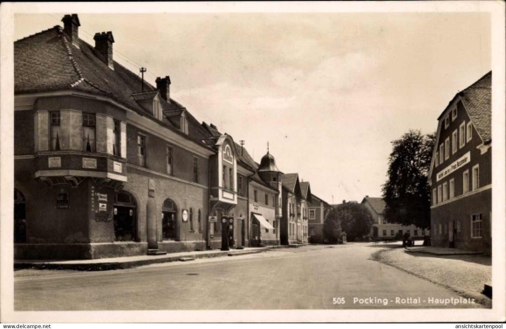 CPA Pocking im Rottal in Niederbayern, Hauptplatz