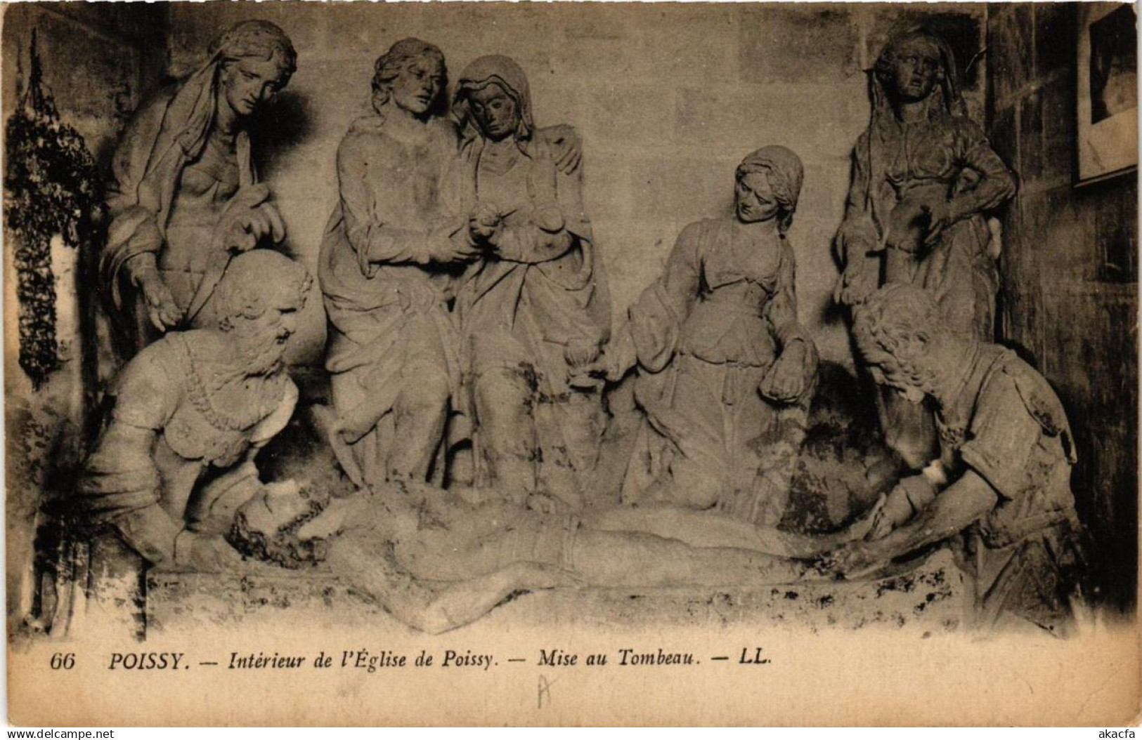 CPA POISSY Intérieur de Église de POISSY (617829)