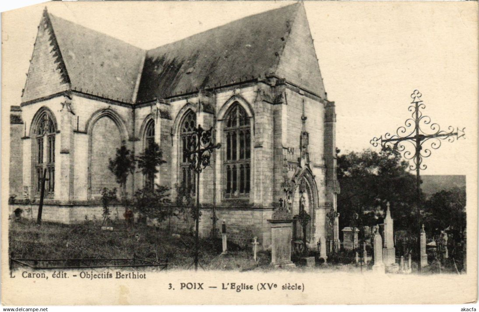 CPA POIX-de-PICARDIE L'Eglise (1292372)