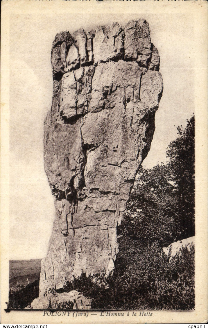 CPA Poligny Jura L'Homme a la Hotte