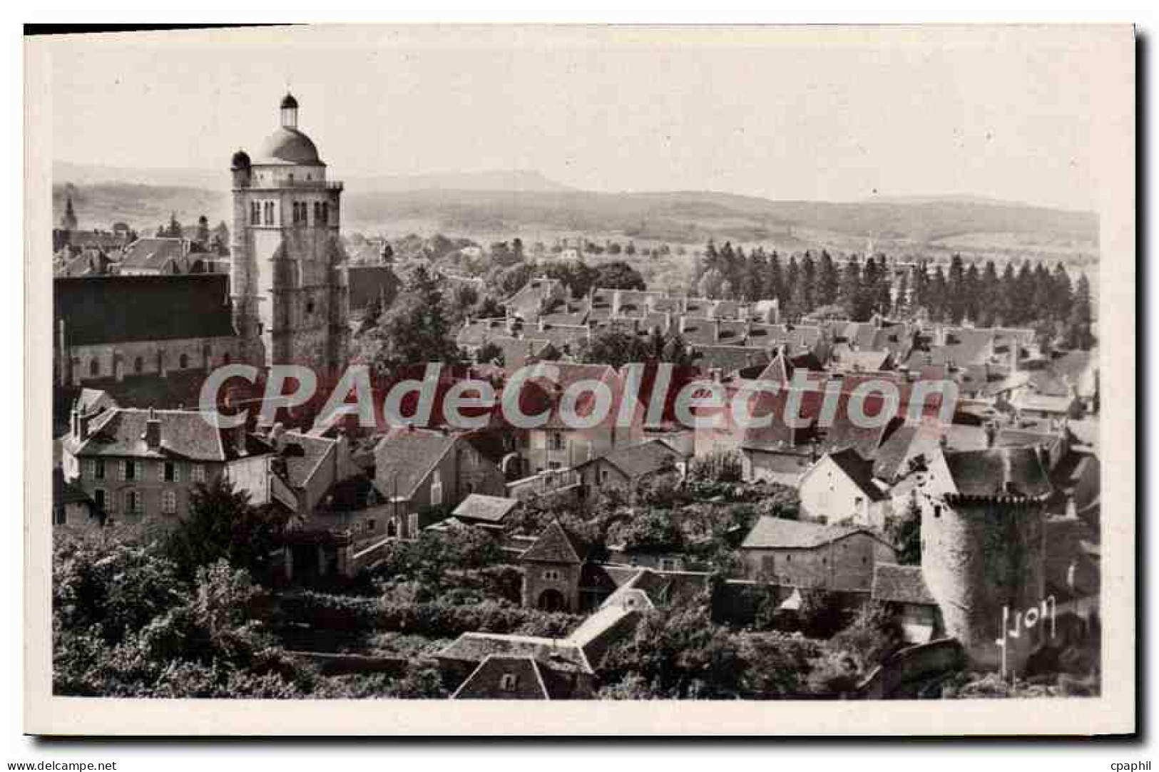 CPA Poligny Tour Sergentine Et I'Eglise