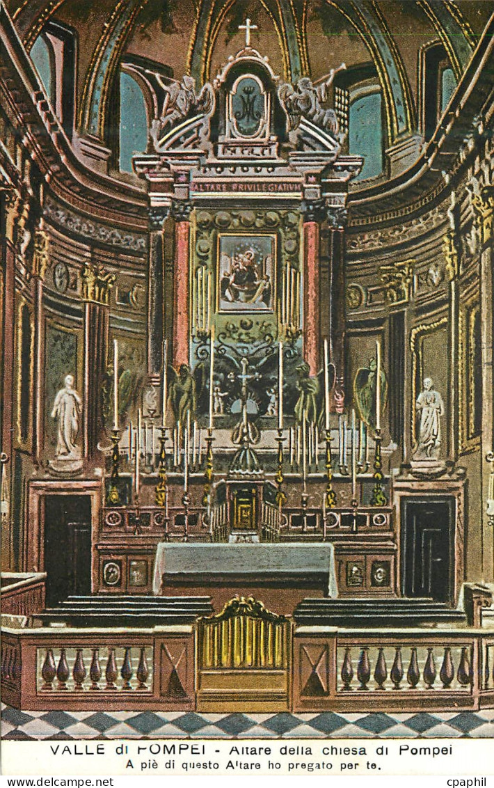 CPA Pompei Altare della chiesa di Pompei
