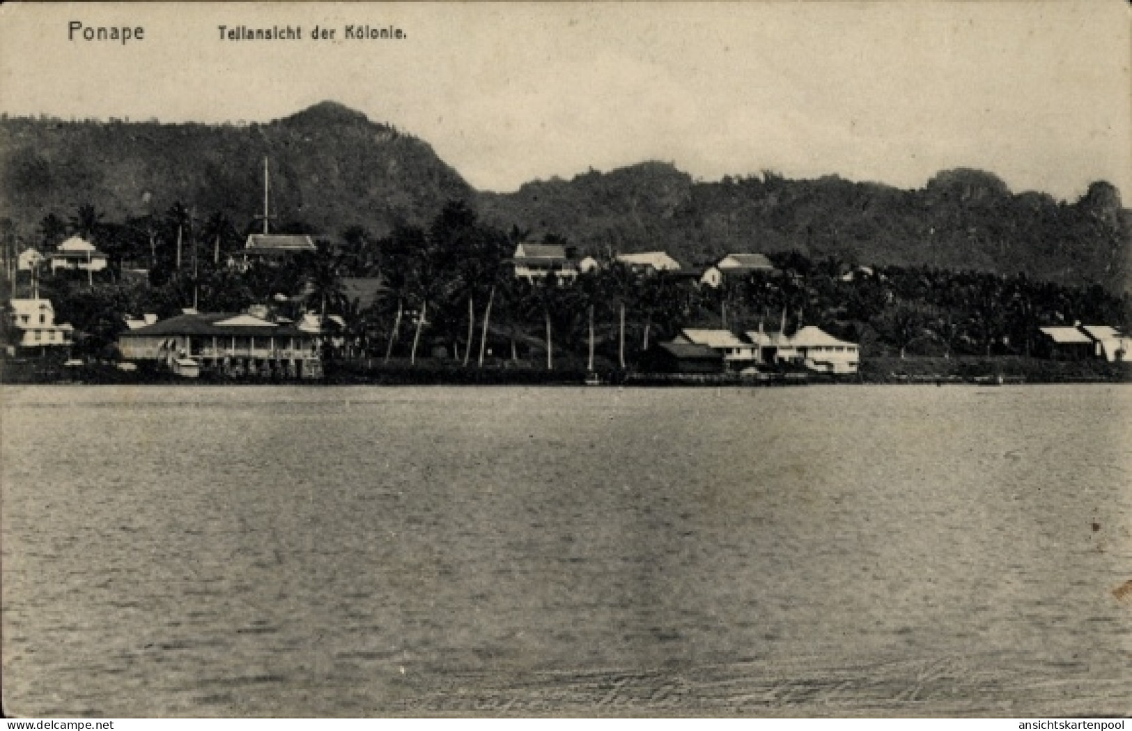 CPA Ponape Pohnpei Mikronesien, Teilansicht der Kolonie