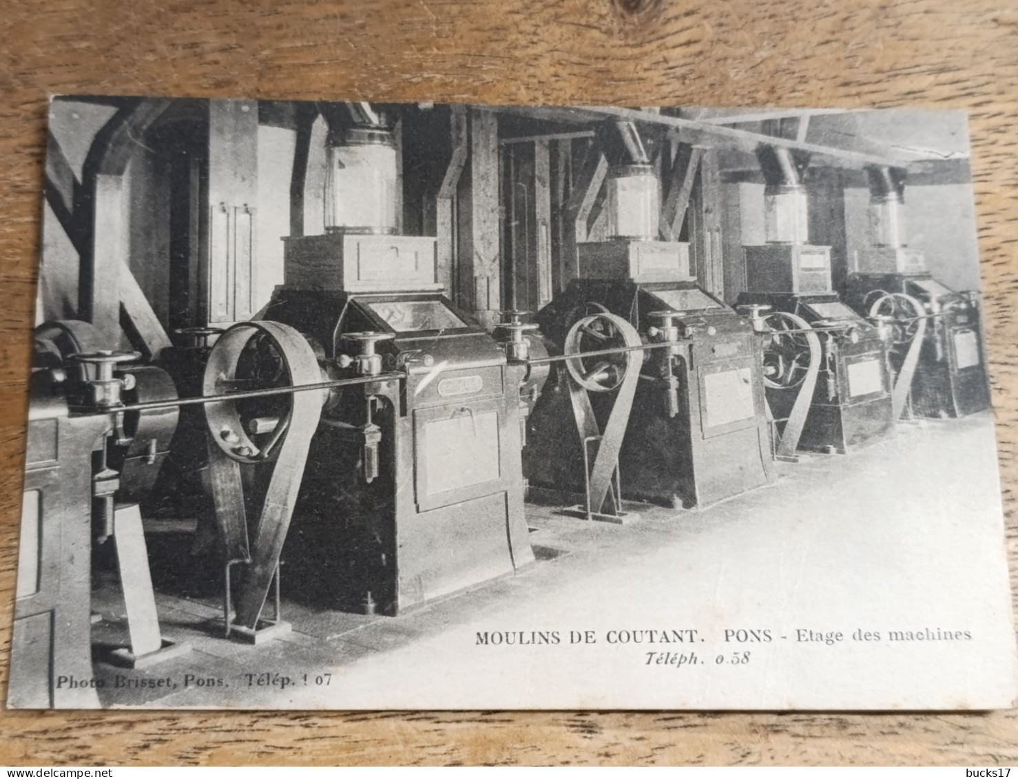 CPA Pons 17 - moulins de coutant, étage des machines