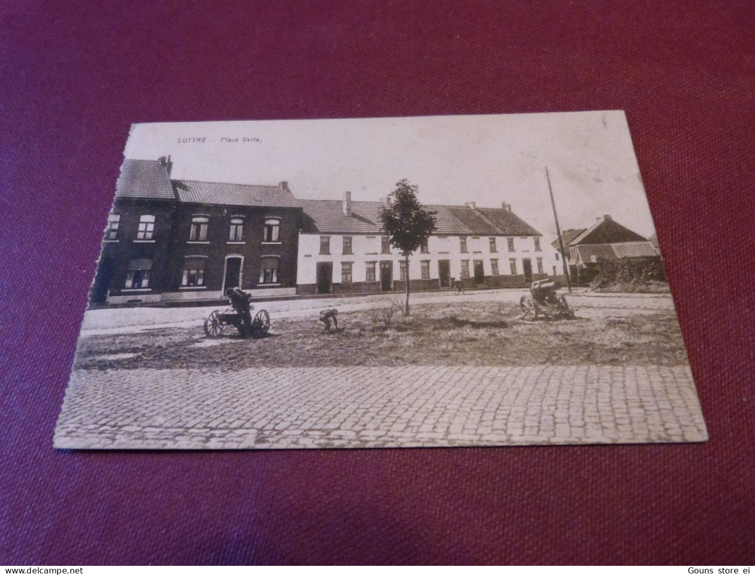 Cpa Pont-à-Celles Luttre Place verte