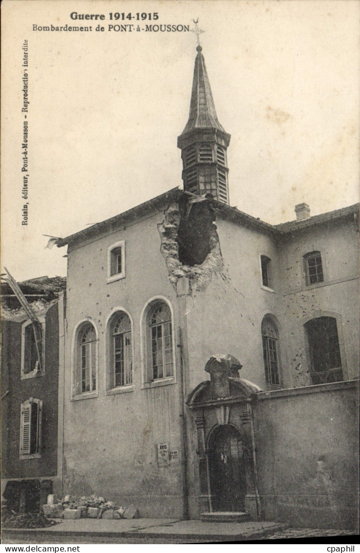 CPA Pont A Mousson Bombardement