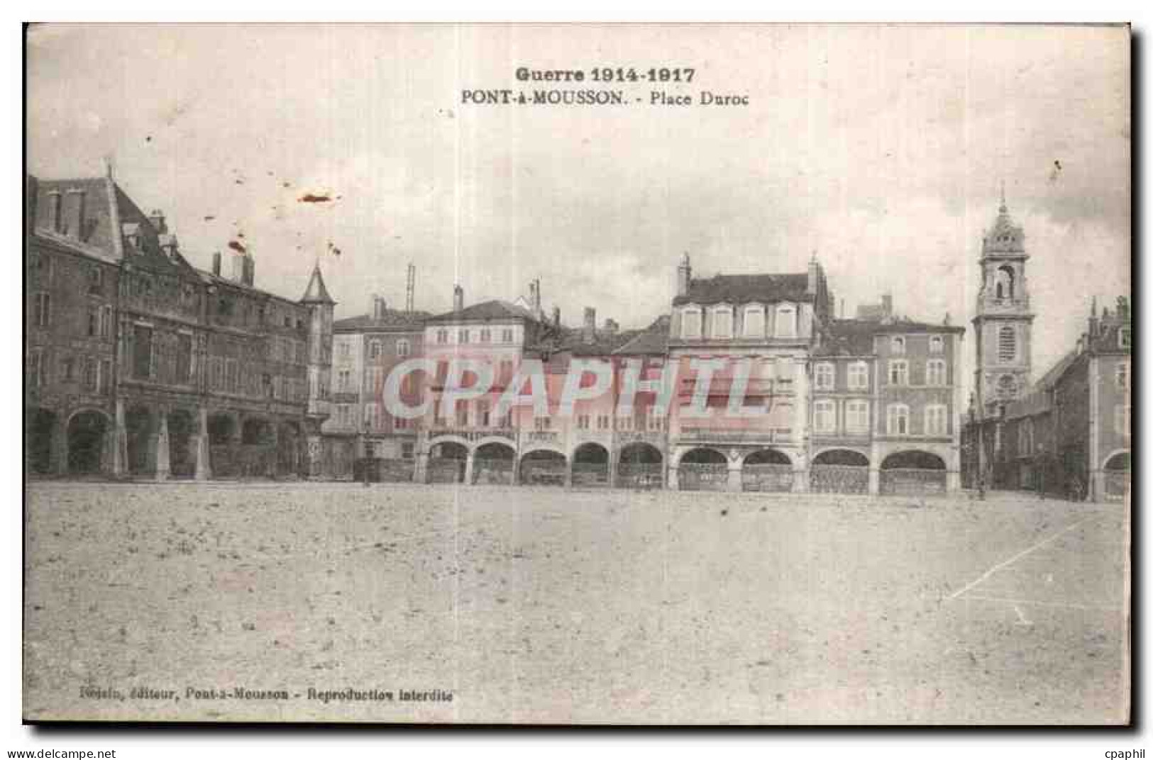 CPA Pont A Mousson Guerre Place Duroc