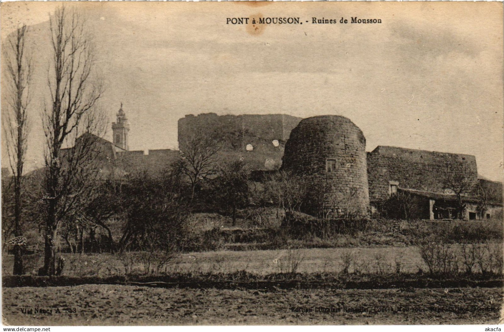CPA Pont a Mousson Ruines de Mousson (1469958)