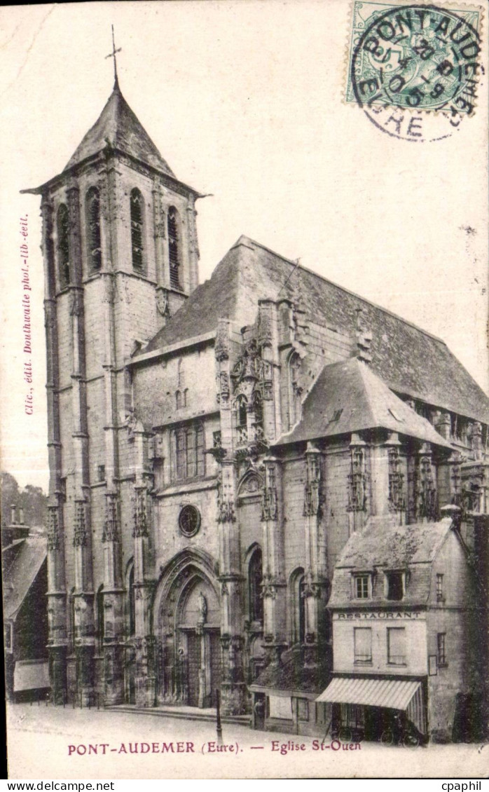CPA Pont Audemer Eglise St Ouen