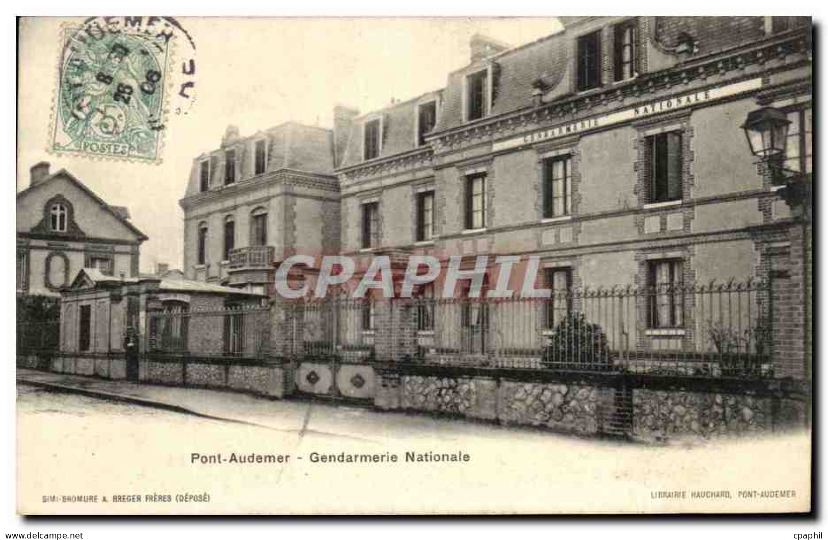 CPA Pont Audemer Gendarmerie Nationale