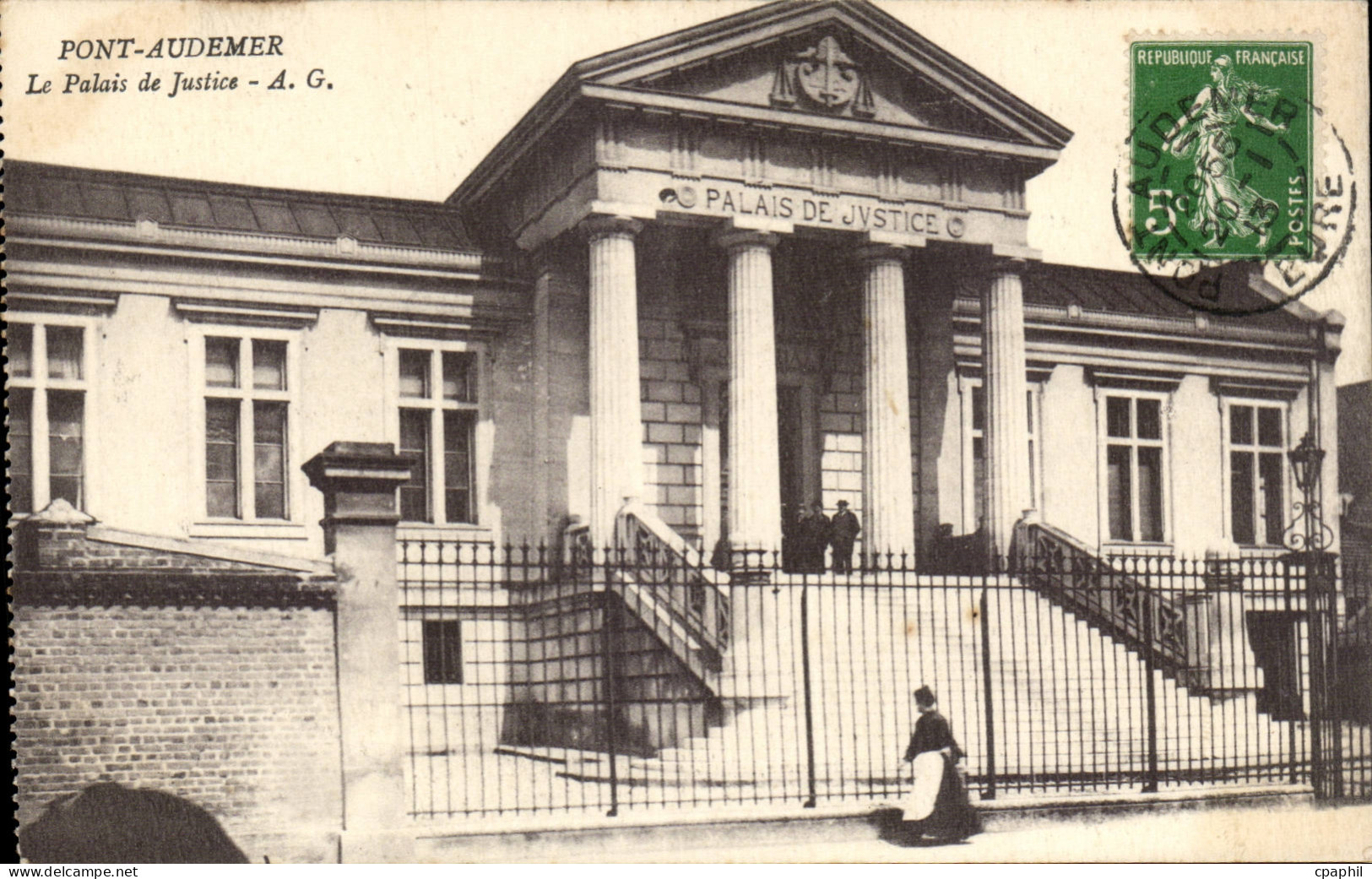 CPA Pont Audemer Palais de justice